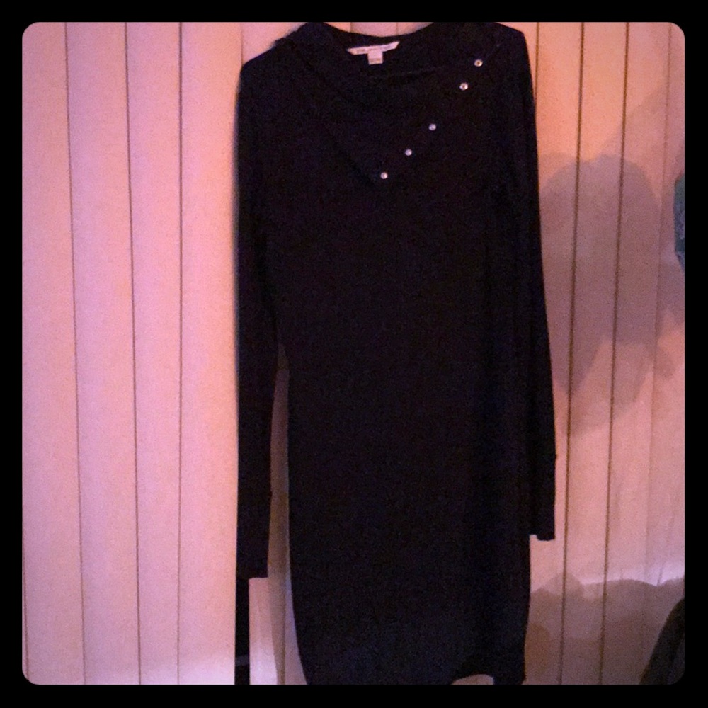 DVF black long sleeve dress!
